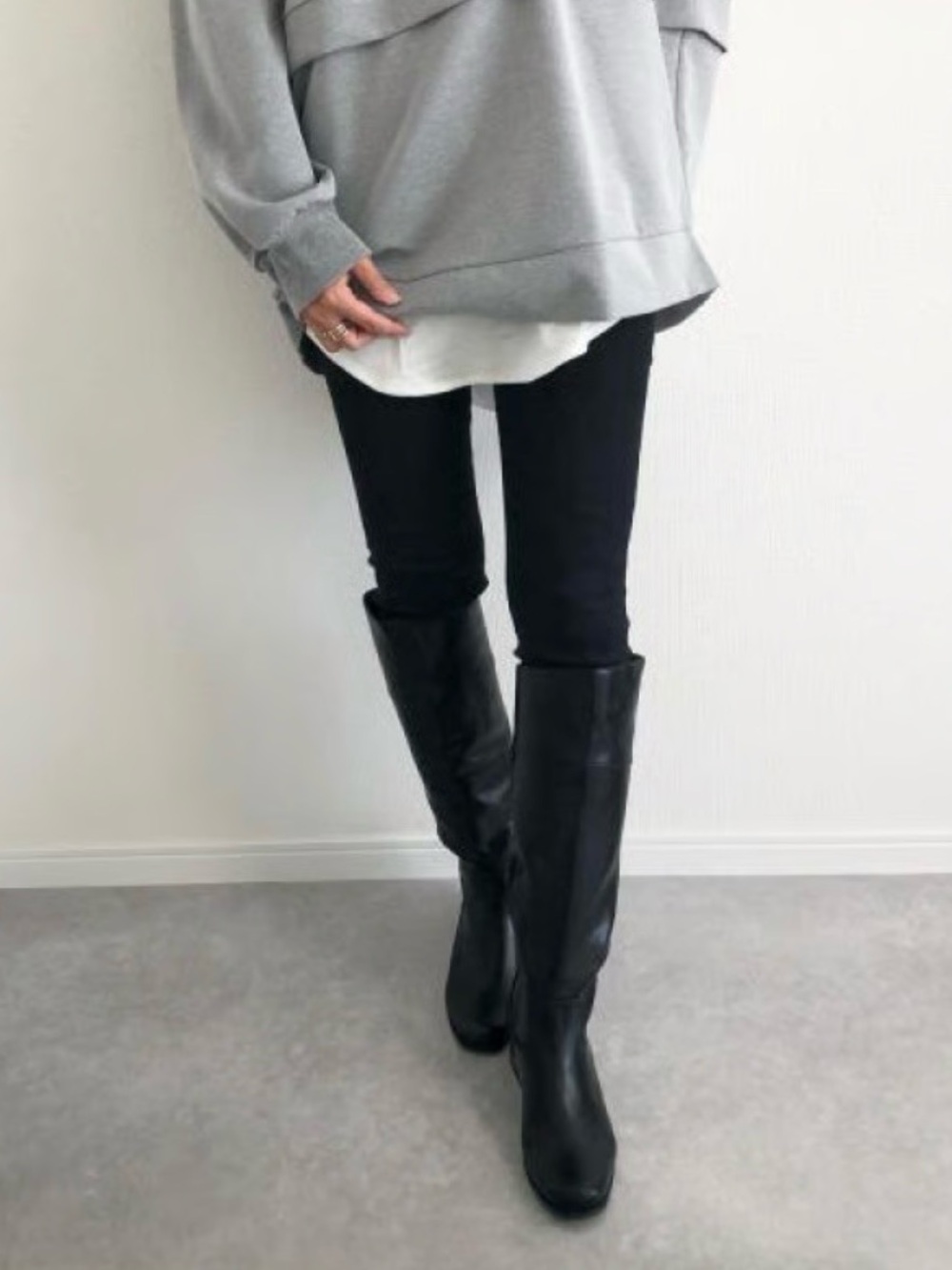 ZARA Oversized Hoodie Gray Size Small Soft Minimalist Streetwear Pullover - Picture 6 of 8
